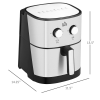 W2225141034  6.9qt Air fryer 85% less oil or low fat cooking 1700W electric oven 400F split oil filter 360° air circulation timing and non-stick pan,