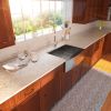 Farmhouse Apron Handmade Stainless Steel Kitchen Sink, Gunmetal Black Single Bowl Bar Sink with Strainer