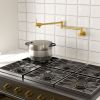 360-Degree Wall Mounted Pot Faucet,Pot Filler Faucet with Dual Swivel