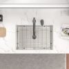 Undermount Kitchen Sink Single Bowl 16 Gauge Stainless Steel Workstation Sink Brushed Nickel /Gunmetal Black